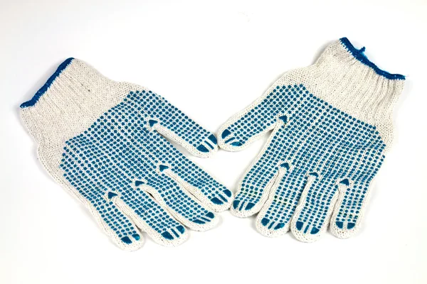Pletené rukavice pracovní — Stock fotografie