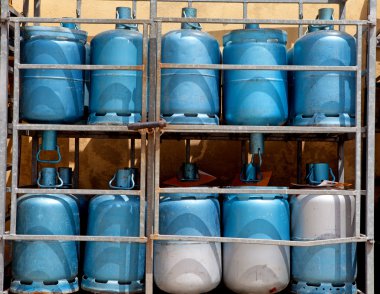gaz şişesi ile depolama