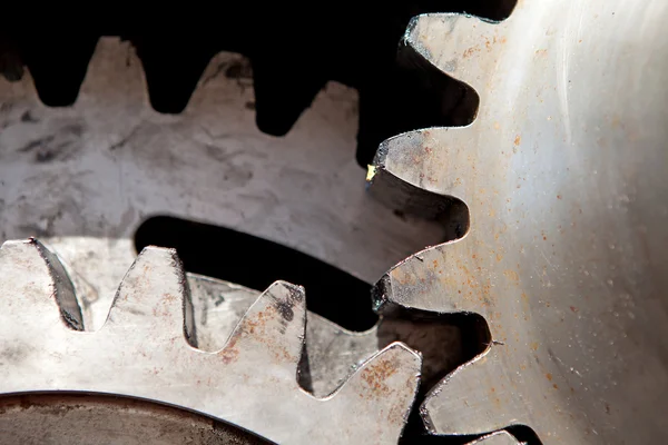 Gearwheels in closeup — Stock Photo, Image