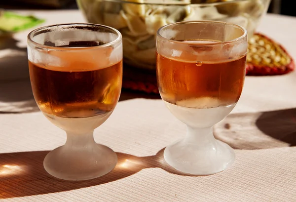 Two glasses of rose wine — Stock Photo, Image