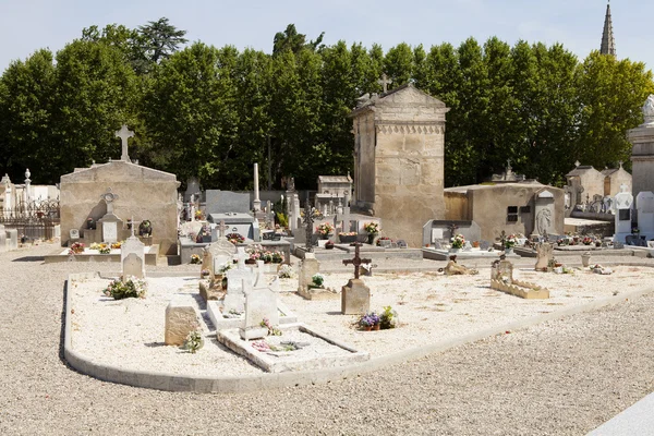 Cemitério típico francês — Fotografia de Stock