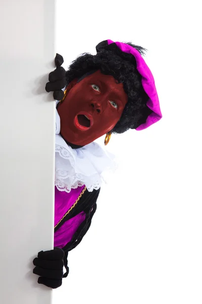 Jechał zwarte piet (czarny pete) typowy charakter holenderski — Zdjęcie stockowe