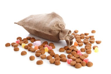 Jute bag with ginger nuts