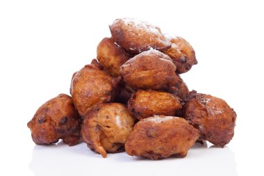 kazık Hollandalı çörek olarak da bilinen oliebollen, geleneksel yeni ye