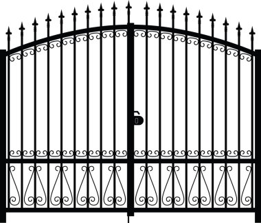 Gate siluet vektör