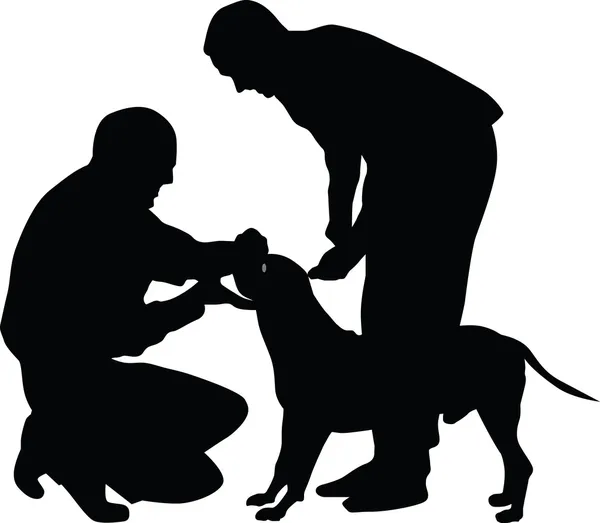 köpek siluet vektör