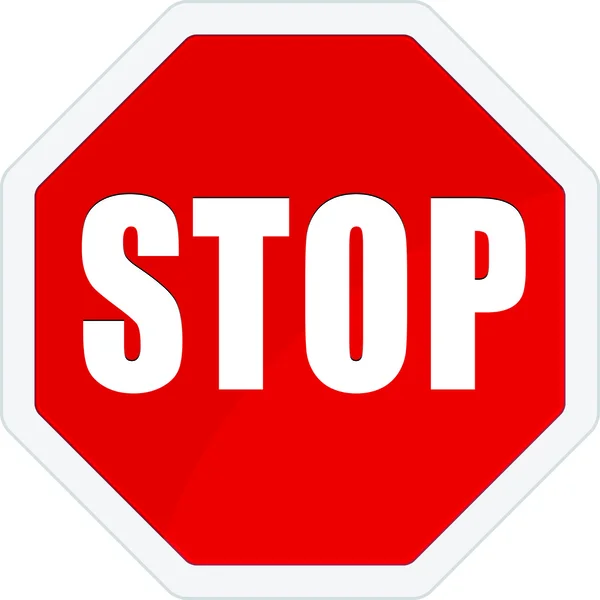 Stop panneau de signalisation — Image vectorielle