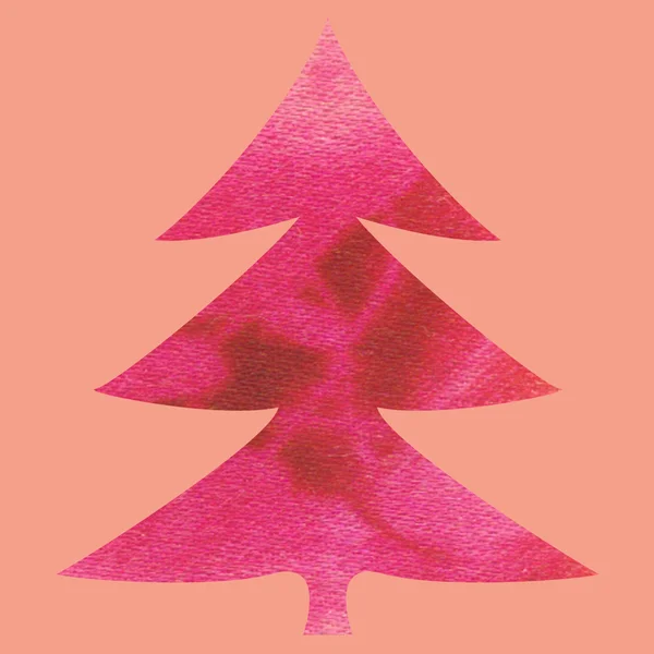 Arbre de Noël rose batik — Photo