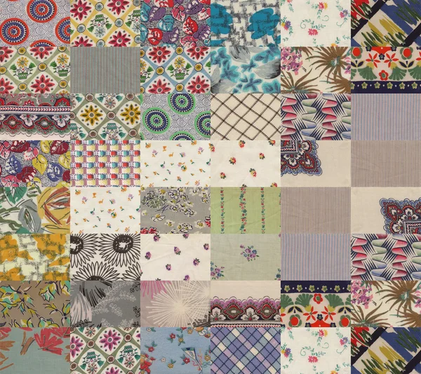 Collectie van quilt achtergronden - grijs — Stockfoto