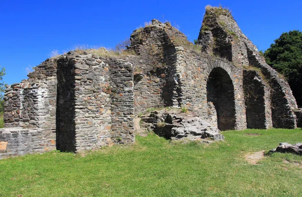 Baldenau Kalesi Morbach Demirlemiş Bir Şatonun Kalıntıları — Stok fotoğraf