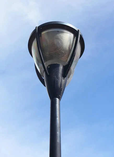 Вулична Лампа Блакитним Небом Задньому Плані — стокове фото