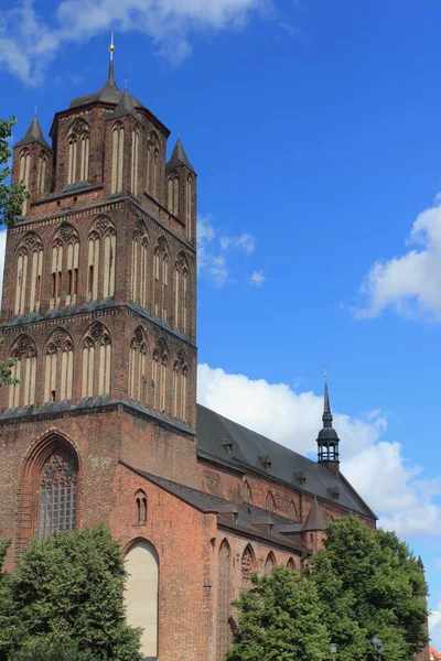 Magnificent Townhouses Old Town Stralsund Germany — Stock Photo, Image