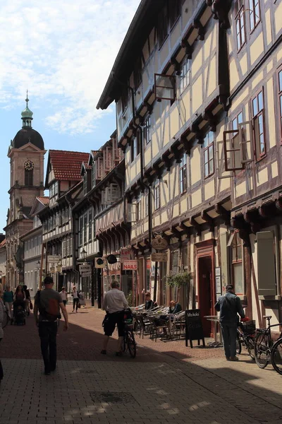 Goettingen Alemanha Agosto 2017 Magníficas Moradias Cidade Velha — Fotografia de Stock