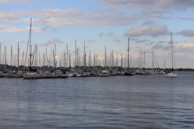 Almanya, Stralsund 'da yelkenli teknelerinin limanı