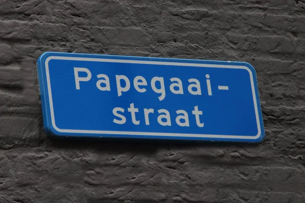 Papegaistraat Goes Una Pequeña Ciudad Los Países Bajos —  Fotos de Stock