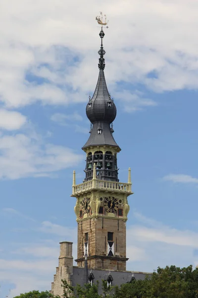 Kirchturm Veere Einer Kleinstadt Der Provinz Zeeland Niederlande — Stockfoto