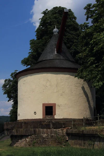 Alte Krahnen Även Känd Som Trier Alter Moselkran Hamnkran Trier — Stockfoto