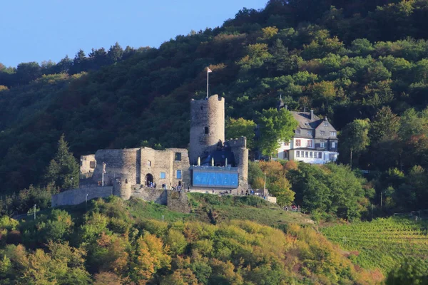 Landshut Castle Est Ruine Château Perché Bernkastel Kues Dans Quartier — Photo