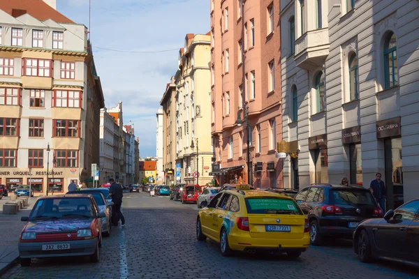 De straten van de stad Praag, Tsjechische Republiek,,. — Stockfoto