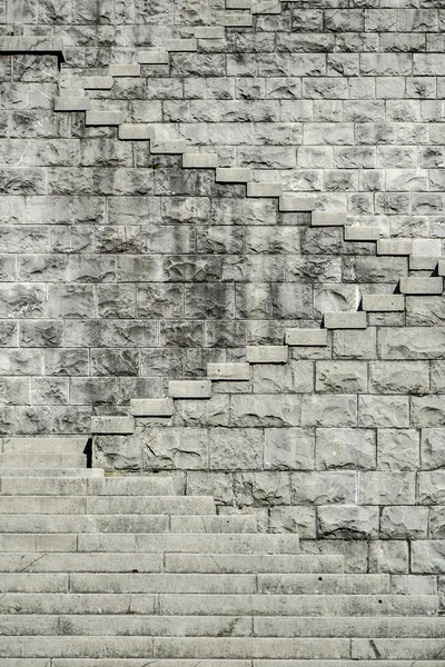 Escaleras de piedra vista interesante Fotos de stock libres de derechos