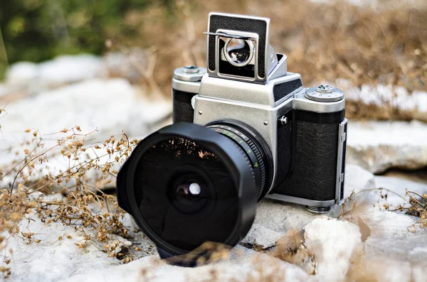 Vintage αναλογική φωτογραφική μηχανή — Φωτογραφία Αρχείου
