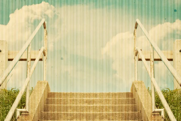通往天空的楼梯 — 图库照片