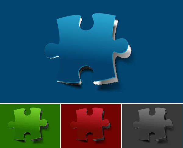 Puzzle icono web — Vector de stock