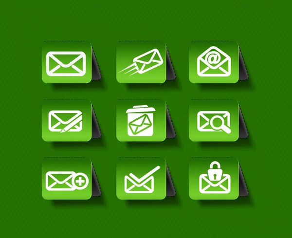 E-mailové ikony designu — Stockový vektor