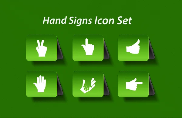 Hand icons element — Stock Vector