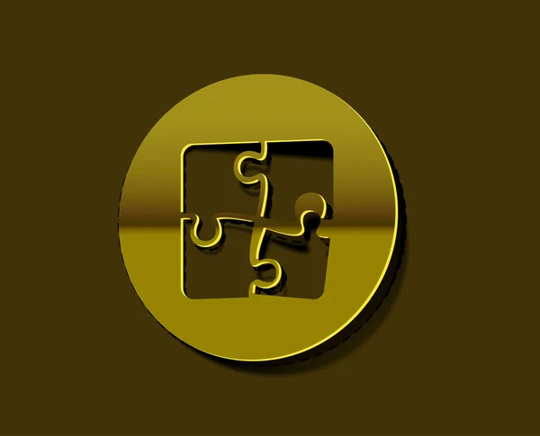 Vektorové ikony puzzle — Stockový vektor