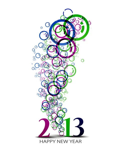 Año Nuevo 2013 — Vector de stock