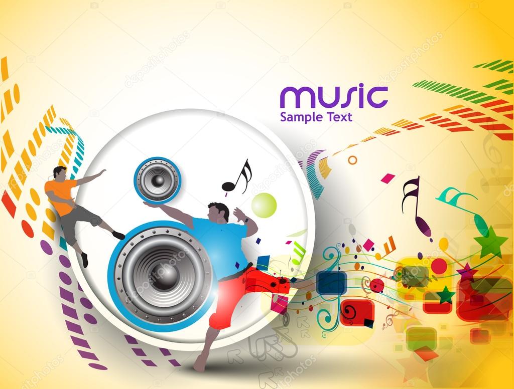 Abstract music dance background — Stock Vector © redshinestudio 14129545