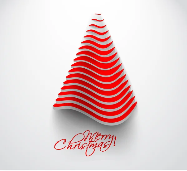 Joyeux arbre de Noël design — Image vectorielle