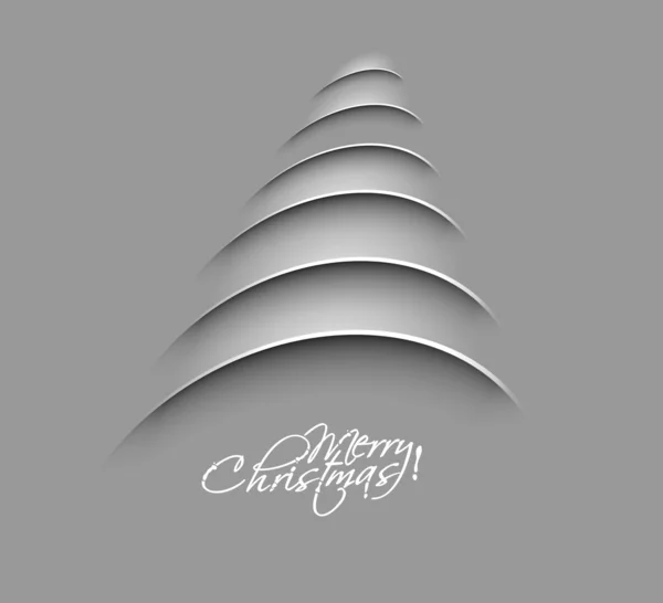 Merry christmas tree design — Stock Vector