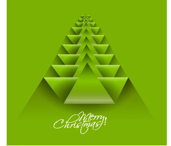 Diseño alegre del árbol de Navidad — Vector de stock