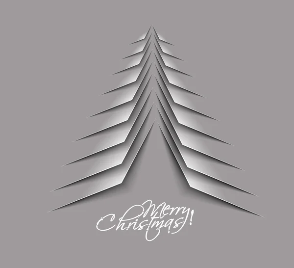 Merry christmas tree design — Stock vektor