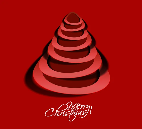 Merry christmas tree Algorithm — Stockvector