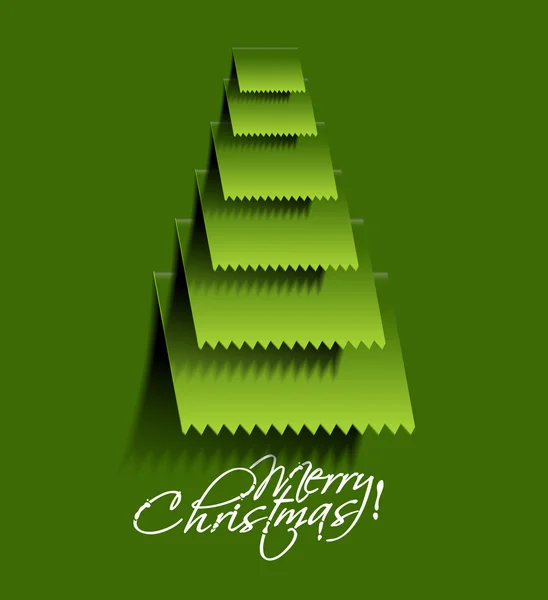 Merry christmas tree Algorithm — Stockvector