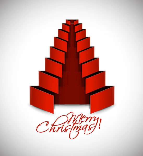 Merry christmas tree Algorithm — Stockvector