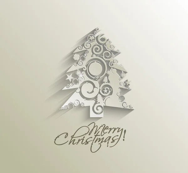 Moderne kerstboom achtergrond — Stockvector