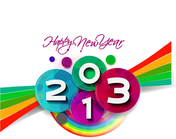 Feliz Año Nuevo 2013 — Vector de stock