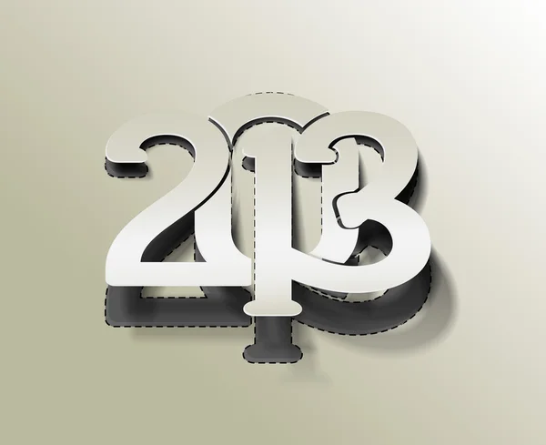 Feliz Año Nuevo 2013 — Vector de stock