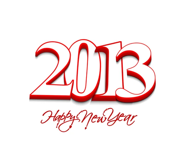 새 해 복 많이 받으세요 2013 — 스톡 벡터