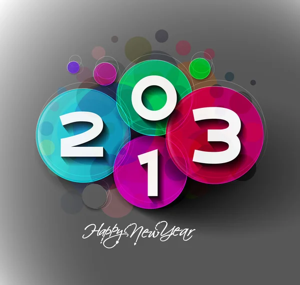 Feliz Año Nuevo 2013 — Vector de stock