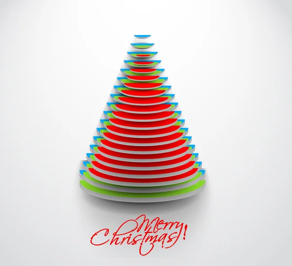 Moderne kerstboom achtergrond — Stockvector