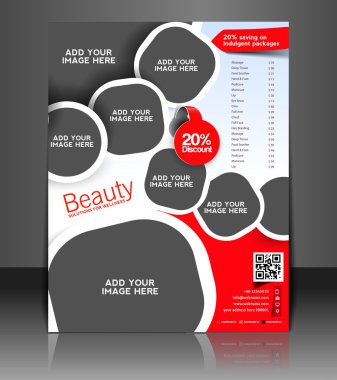 broşür, flyer, Dergi kapağı & poster şablonu vektör