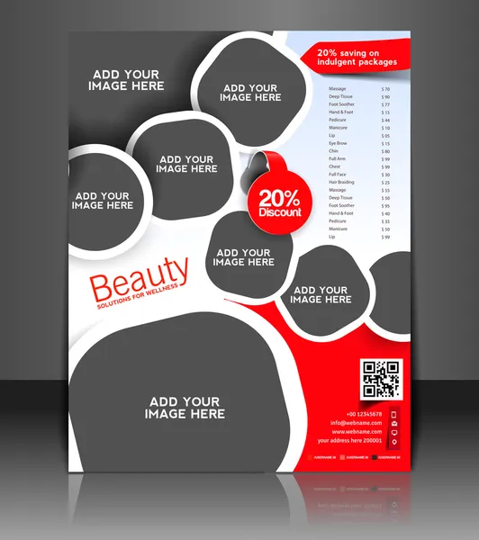 broşür, flyer, Dergi kapağı & poster şablonu vektör