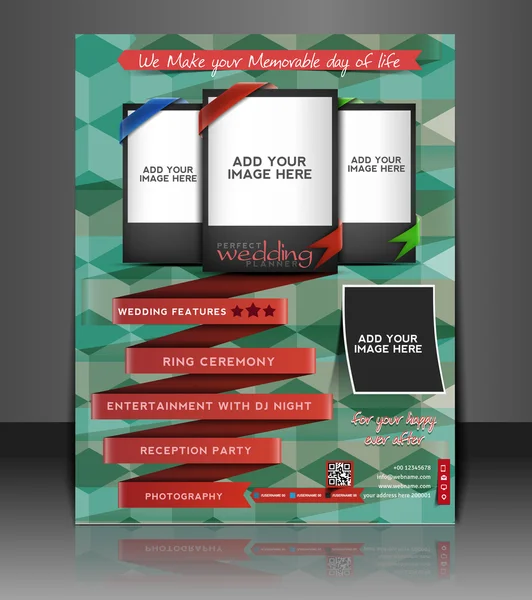 Vector business brochure, flyer, magazine cover & poster template — Stock Vector