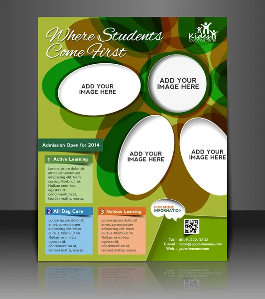 Vector business brochure, flyer, magazine cover & poster template — Stock Vector