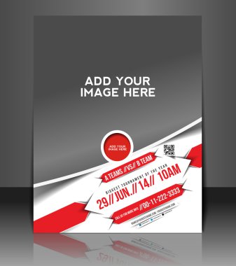 Vector business brochure, flyer, magazine cover & poster template clipart